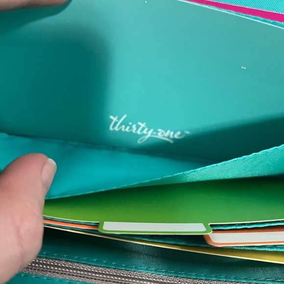 Thirty-one clutch zipper wristlet organizer wallet multicolor - Picture 4 of 10